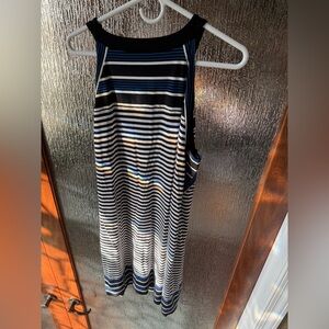 J. Jill Black and White Striped Dress